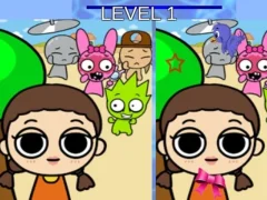 Mchezo Sprunki and Squid Game Difference online