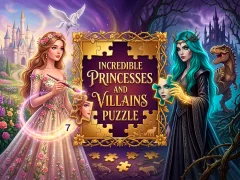 Mchezo Incredible Princesses and Villains Puzzle online
