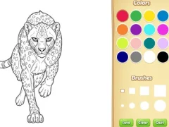 Mchezo Wild Animals Coloring Book online