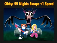 Mchezo Obby: 99 Nights Escape +1 Speed online