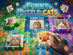 Mchezo Funny Puzzle: Cats online