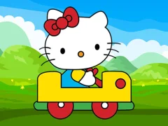 Mchezo Cute Kitty Car Jigsaw online