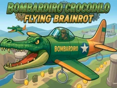Mchezo Bombardiro Crocodilo Flying Brainrot online