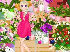 Mchezo Ice Queen Flowers Festival online