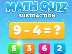 Mchezo Math Quiz - Subtraction online