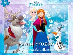 Mchezo Anna Frozen Jigsaw Puzzle Collection online
