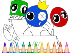 Mchezo Rainbow Friends Coloring Book online