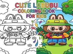 Mchezo Cute Labubu Coloring Book for Kids online