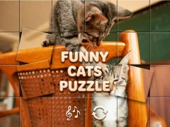 Mchezo Funny Cats Puzzle online