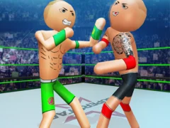 Mchezo Police Stick Man Wrestling Fighting online