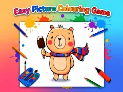 Mchezo Easy Picture Colouring Game online