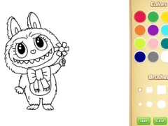 Mchezo Labubu Doll Coloring Book for Kids online