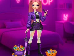 Mchezo K-Pop Halloween Dress Up online