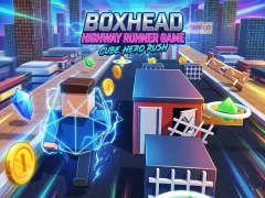 Mchezo Boxhead Highway Runner Game online