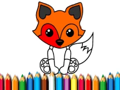 Mchezo Fox Coloring Book online