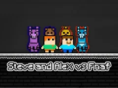 Mchezo Steve and Alex vs Fnaf online