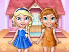 Mchezo Ellie And Annie Doll House online