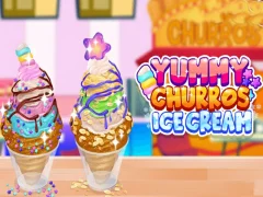 Mchezo Yummy Churros Ice Cream online
