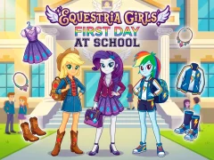 Mchezo Equestria Girls First Day at School online