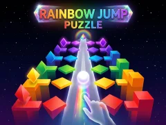Mchezo Rainbow Jump Puzzle online