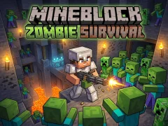Mchezo Mineblock Zombie Survival online