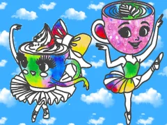 Mchezo Coloring Book for kids: Ballerina Cappuccina online
