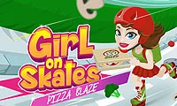 Mchezo Girl on Skates Pizza Mania online