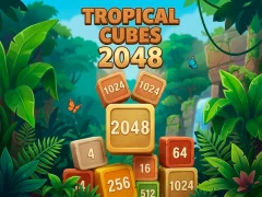 Mchezo Tropical Cubes 2048 online