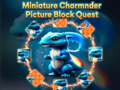 Mchezo Miniature Charmander Picture Block Quest online