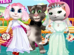 Mchezo White Kittens Bride Contest online