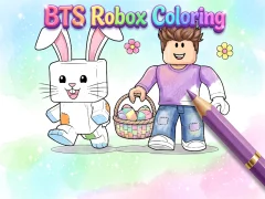 Mchezo BTS Roblox Coloring online