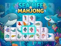 Mchezo Sea life mahjong online