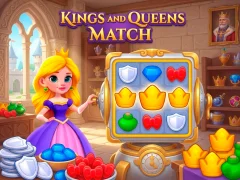 Mchezo Kings and Queens Match online