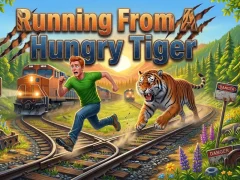 Mchezo Running From A Hungry Tiger online