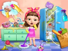 Mchezo Sweet Baby Girl Cleanup Messy House online