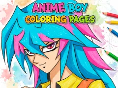 Mchezo Anime Boy Coloring Pages online