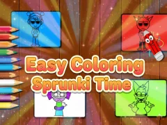 Mchezo Easy Coloring Sprunki Time online