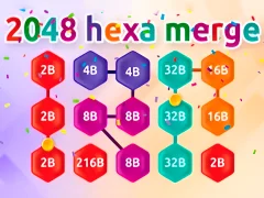 Mchezo 2048 Hex Chain Merge online