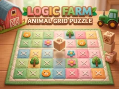 Mchezo Logic Farm: Animal Grid Puzzle online