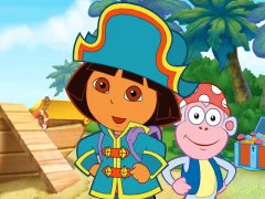 Mchezo Dora The explorer Dora's Pirate Boat Treasure Hunt online