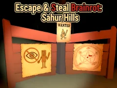 Mchezo Escape & Steal Brainrot: Sahur Hills online