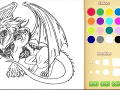 Mchezo Dragon Chimera Coloring Book online