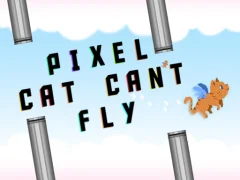 Mchezo Pixel cat can't fly online