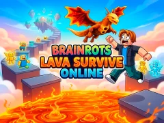 Mchezo Brainrots Lava Survive Online online