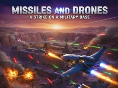 Mchezo Missiles and Drones: A Strike On A Military Base online