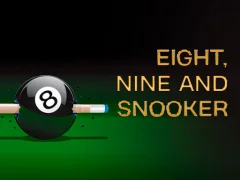 Mchezo Nine, eight and snooker online