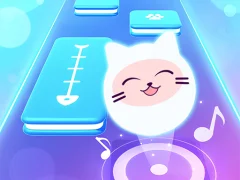 Mchezo Music Cat! Piano Tiles Game 3D online