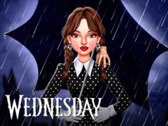 Mchezo Celebrity Wednesday Addams Style online