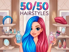 Mchezo 50/50 Hairstyles online