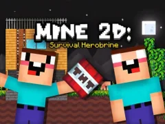 Mchezo Mine 2D Survival Herobrine online